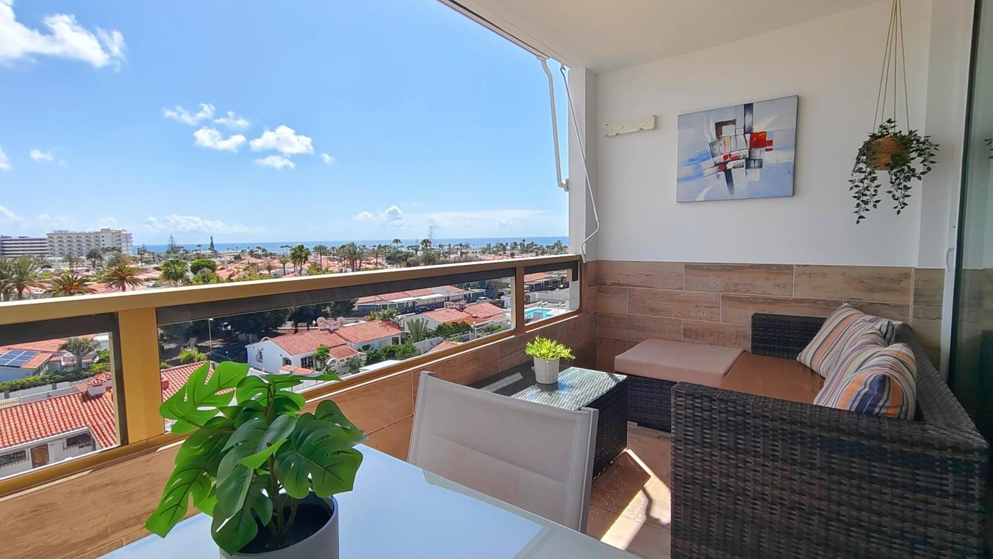 Apartment Soundproof With Sea View In Maspalomas *